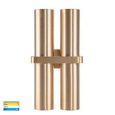 Havit Lighting Lighting HV10592T - Luz Solid Brass TRI Colour Double Up & Down Wall Pillar Lights Lights-For-You HV10592T